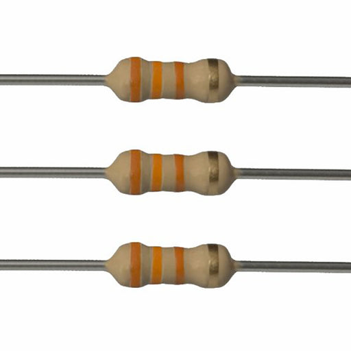 10pcs 33K Ohm 1/4 Watt 5% Tolerance Carbon Film Resistors