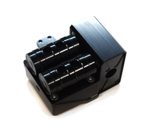 Replacement Alloy Air Reservoir Tanks & Side Box (C27000BLACK) for 1/14 Trucks