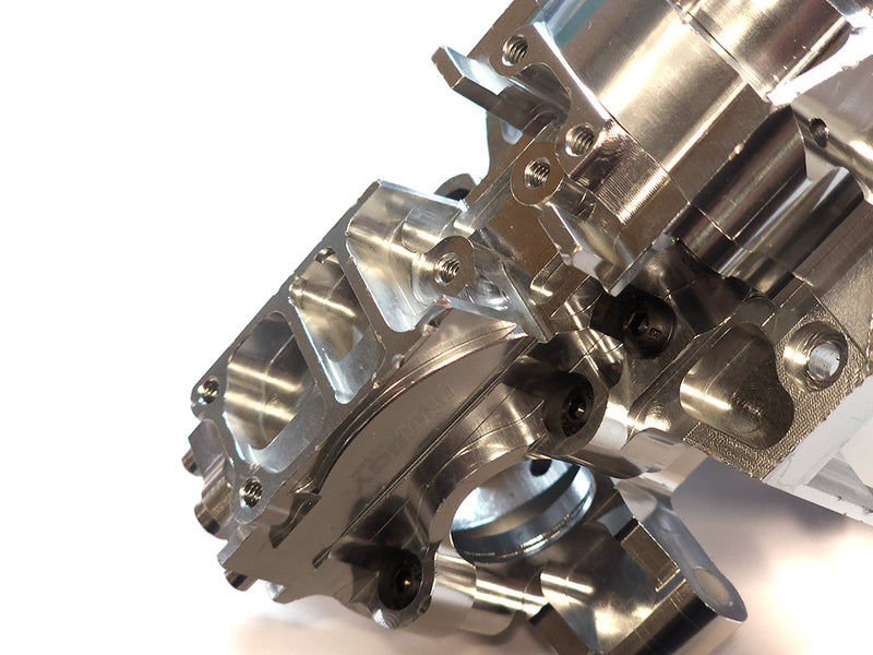 Silver Billet Machined Rear Bulkhead for Traxxas 1/10 Maxx 4S (new, damaged)