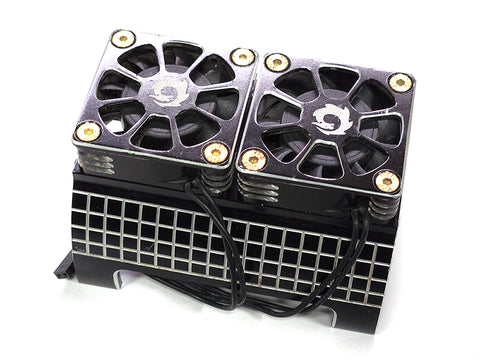 Alloy Heatsink w/ Cooling Fans for 1/5 Scale 55-58mm O.D. Size Motor (used)