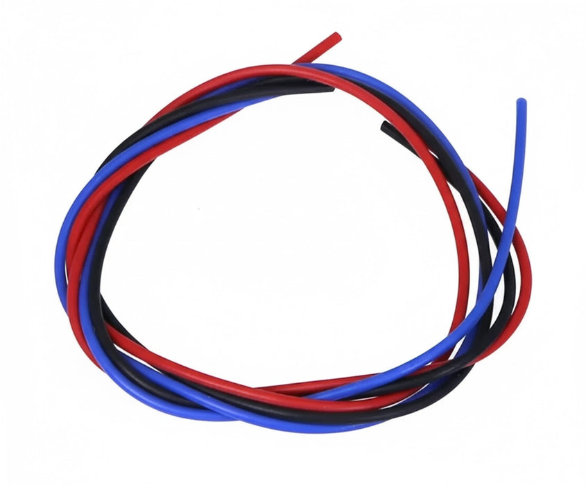 Flexible Silver Plated Silicone Electrical Wire Set 20G 40cm