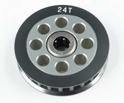 3Racing Aluminum Center One Way Pulley Gear T24