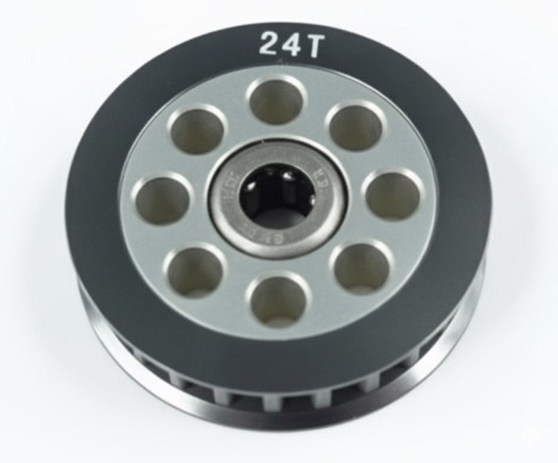 3Racing Aluminum Center One Way Pulley Gear T24