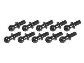 3Racing Aluminum 4.8MM Ball Stud L=6 (10 pcs) - Black