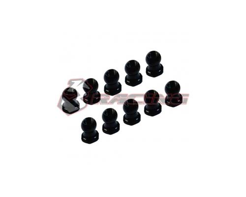 4.8MM Hex Ball Stud L=5 (10 pcs) - Black 7075