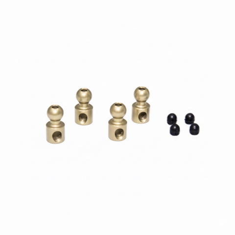 7075 Aluminum 4.8mm Roll Bar Ball (4pcs) - Teflon Coated