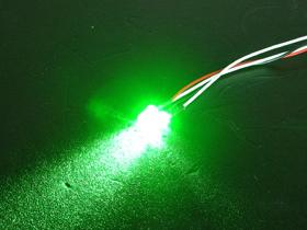 3Racing 3mm Flash LED Light - Green