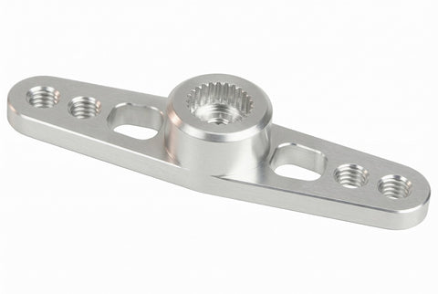 3Racing 3.0 mm Aluminium Double Servo Arm for Ko Propo/Sanwa - Silver