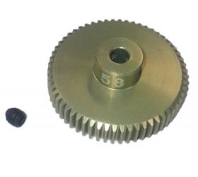 64 Pitch Pinion Gear 58T (7075 w/ Hard Coating)