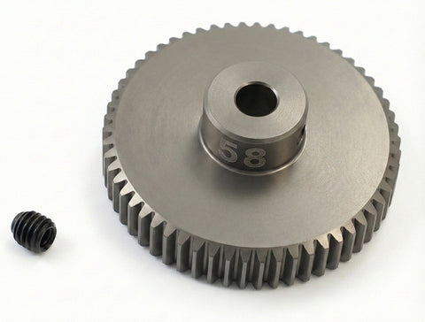 64 Pitch Pinion Gear 58T (7075 w/ Hard Coating)