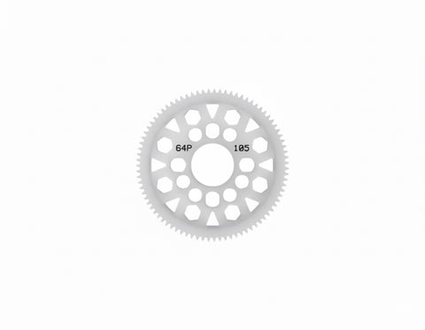 3Racing 64 Pitch Plastic Spur Gear 105T Ver.2
