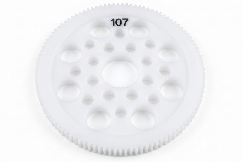 3Racing 64 Pitch Plastic Spur Gear 107T