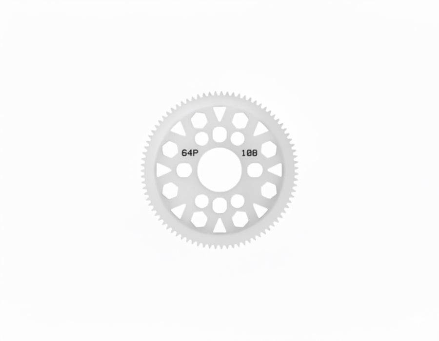 3Racing 64 Pitch Plastic Spur Gear 108T Ver.2