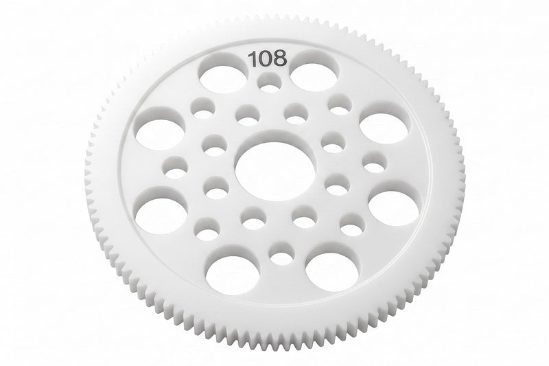 3Racing 64 Pitch Plastic Spur Gear 108T