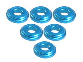 3Racing Shock Tower Shim M8 x 2mm (6pcs) - LIght Blue