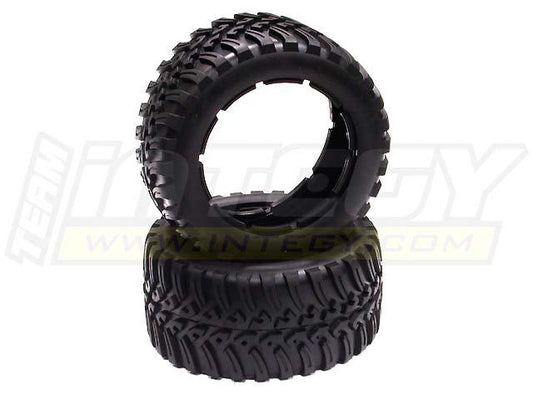 Rear Tire Set (2) for HPI Baja 5B, 5T & 5B2.0