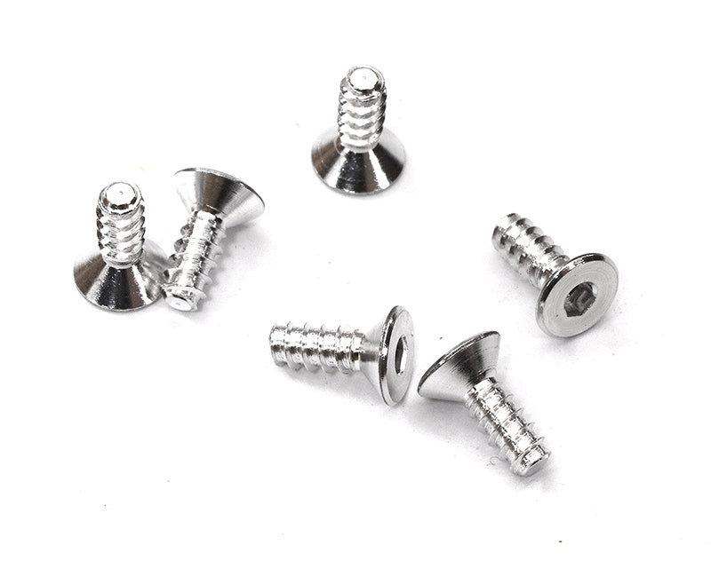 7075 Lightweight Aluminium Flat Head Tapping Screw (6) 3x8mm