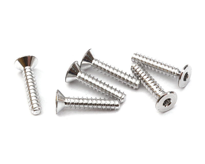 7075 Lightweight Aluminium Flat Head Tapping Screw (6) 3x15mm
