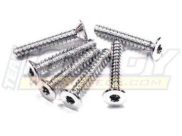 7075 Lightweight Aluminium Flat Head Tapping Screw (6) 3x18mm