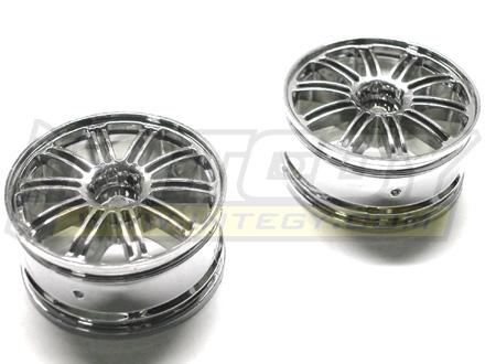 26mm 10 Dual Spoke Chrome Wheel for Touring Car