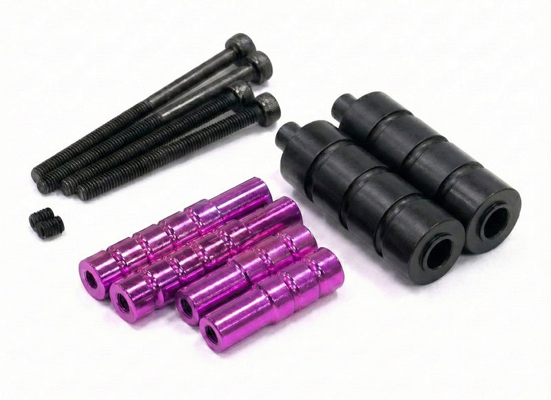 Extended EXT Hardware+Part for Long Suspension Linkage Setup on Axial AX10