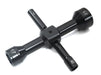 Quad Hex Socket Wrench 7mm + 8mm + 17mm + 23mm Size