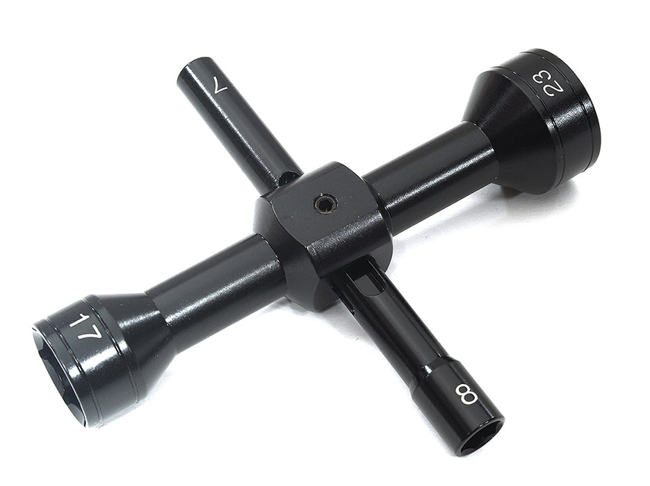 Quad Hex Socket Wrench 7mm + 8mm + 17mm + 23mm Size