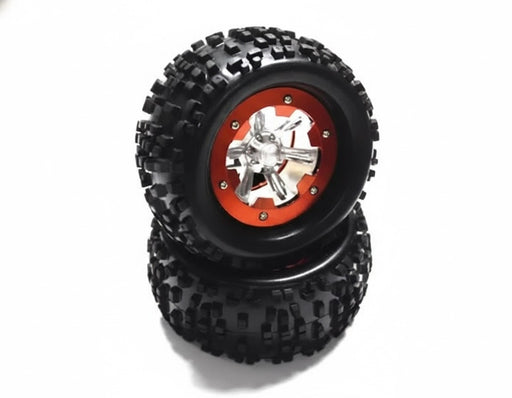 Type IV 3.0 Size Wheel & Tire (2) for 1/10 Rock Crawler w/ 12mm Hex (O.D.=138mm)