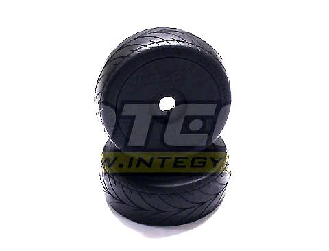 1/8 Buggy Dish Wheel+Tire (2) V-Pattern 17mm (O.D.=105mm)