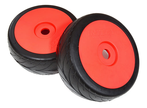 1/8 Buggy Dish Wheel+Tire (2) V-Pattern 17mm (O.D.=105mm)