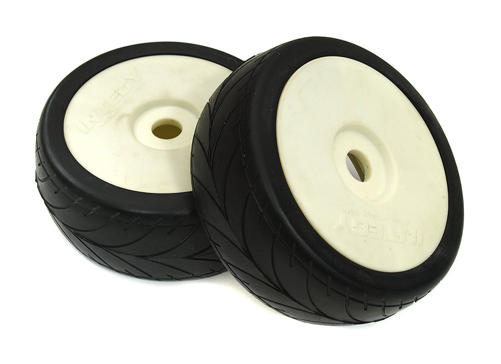 1/8 Buggy Dish Wheel+Tire (2) V-Pattern 17mm (O.D.=105mm)