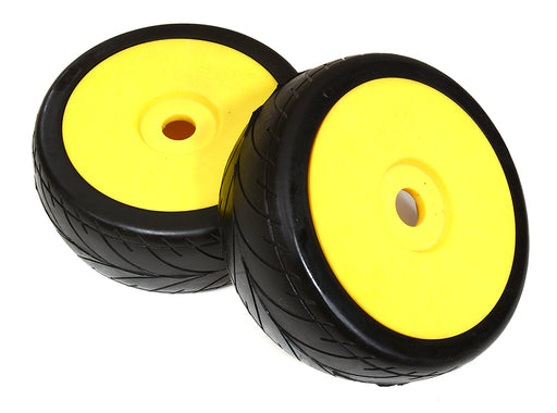 1/8 Buggy Dish Wheel+Tire (2) V-Pattern 17mm (O.D.=105mm)