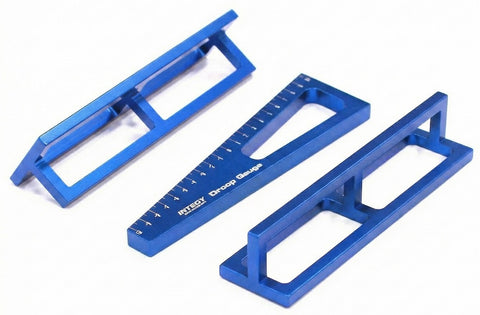 Alloy Droop Gauge + Ride Height Gauge for Mini, Micro 1/18 w/ Droop Stands 20mm