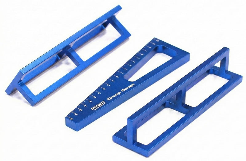 Alloy Droop Gauge + Ride Height Gauge for Mini, Micro 1/18 w/ Droop Stands 20mm