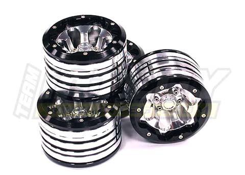 High Mass 40oz Alloy Type VII Beadlock 2.2 Wheel (4) Set for 1/10 Rock Crawler