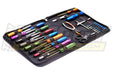 Complete 29-Piece Professional Racing Tool Kit with Durable Carrying Bag