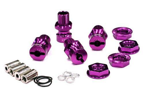 17mm Hex Wheel (4) Hub +12mm Offset for Traxxas 1/10 T-Maxx, Summit & Revo