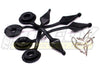 Secured Body Clip (4) with Top Protection Cushion for 1/10 Scale