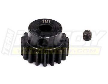 Billet Steel Pinion Gear 18T, 1M/5mm Shaft for 1/8 Off-Road & Savage Flux