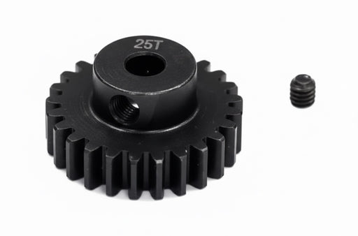 Billet Steel Pinion Gear 25T, 1M/5mm Shaft for 1/8 Off-Road & Savage Flux
