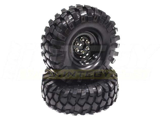 High Mass Type 1.9 Wheel & Tire Set (2) for Scale Crawler (O.D.=106mm)