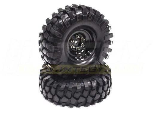 High Mass Type 1.9 Wheel & Tire Set (2) for Scale Crawler (O.D.=106mm)