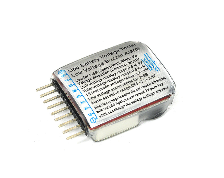 LiPo Voltage Checker w/ Adjustable Voltage Level Warning Buzzer