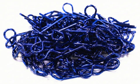Bent-Up Body Clips (100) for 1/10 Short Course & Monster Trucks(LxW=19.5x6.5mm)