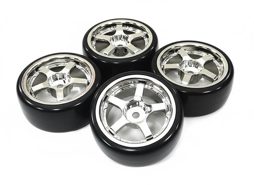 Type I Complete Wheel & Tire Set (4) for 1/10 Drift Racing