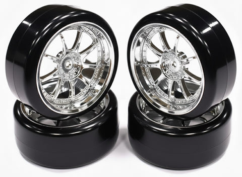 Type V Complete Wheel & Tire Set (4) for Drift Racing