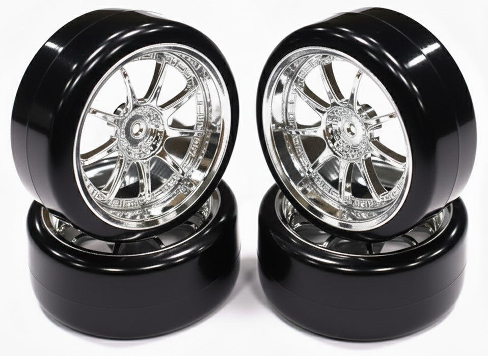 Type V Complete Wheel & Tire Set (4) for Drift Racing