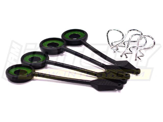 Large Body Pin w/ Holder System (4) for 1/8 Scale