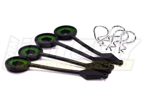 Large Body Pin w/ Holder System (4) for 1/8 Scale
