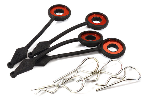 Large Body Pin w/ Holder System (4) for 1/8 Scale